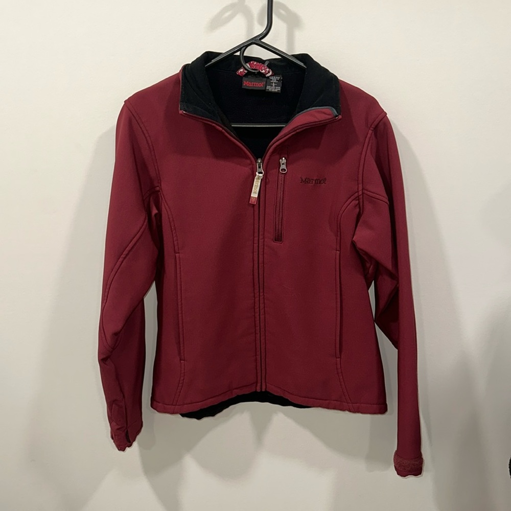 Marmot Soft Shell‎ Burgundy Jacket L